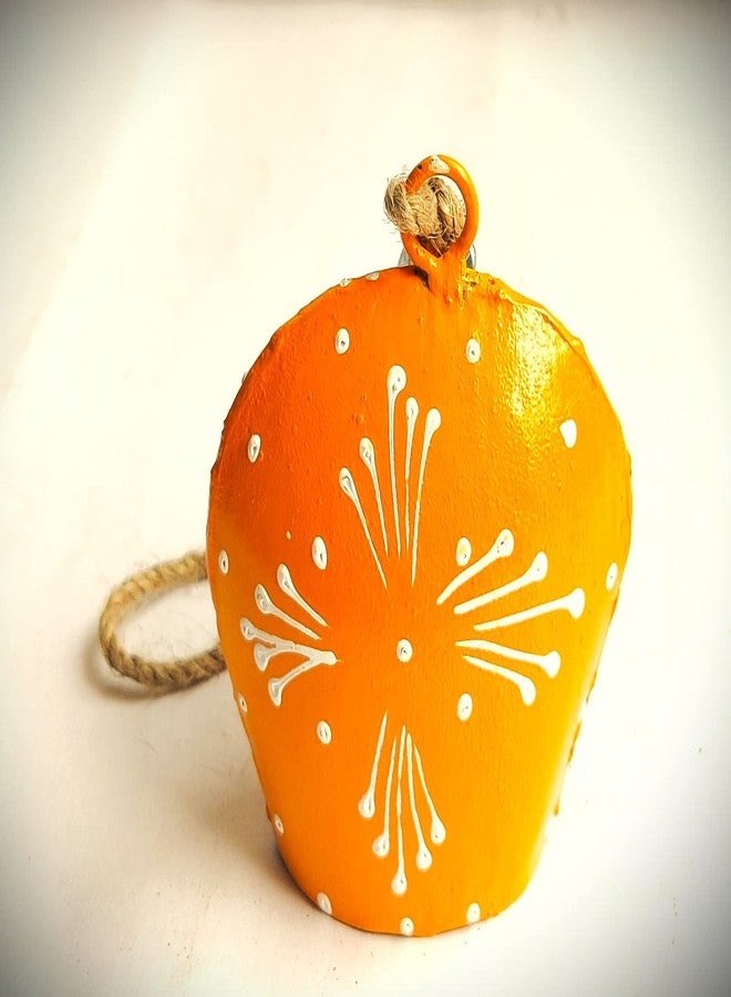 MIRAMAYEE Purse Bell (Painting) - 4"- Hanging Garden Cow Bell - Decorative Wall Hanging - Patio Hanging Bell - Home Wall Decor - Indoor & Outdoor Decoration Set of 5 - Image 4